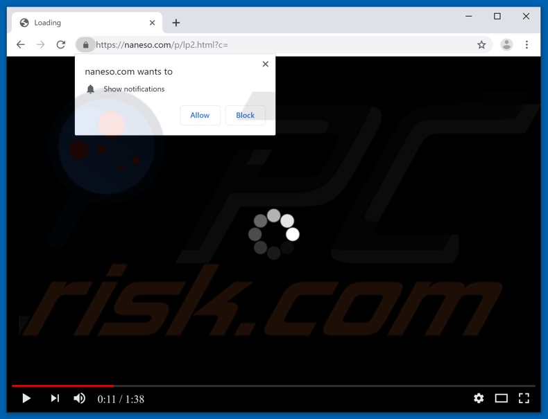 naneso[.]com pop-up redirects