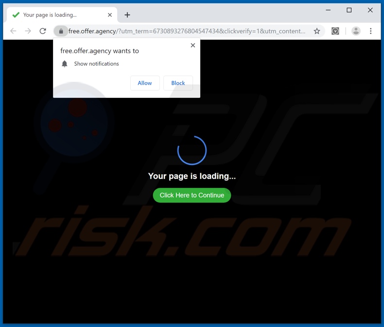 offer[.]agency pop-up redirects