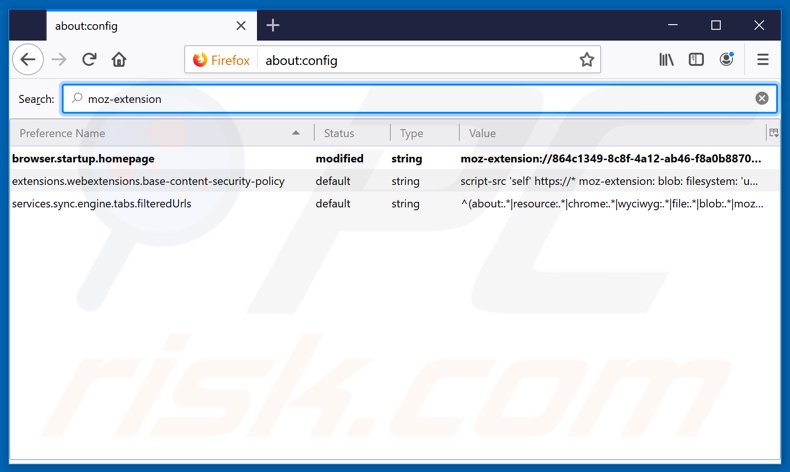 Removing search.onlinemanualsapptab.com from Mozilla Firefox default search engine