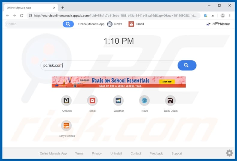 search.onlinemanualsapptab.com browser hijacker