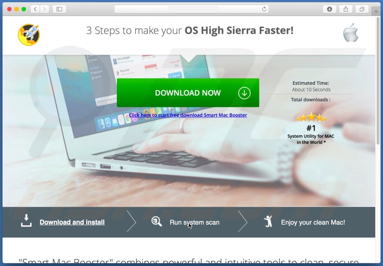 Smart Mac Booster download page