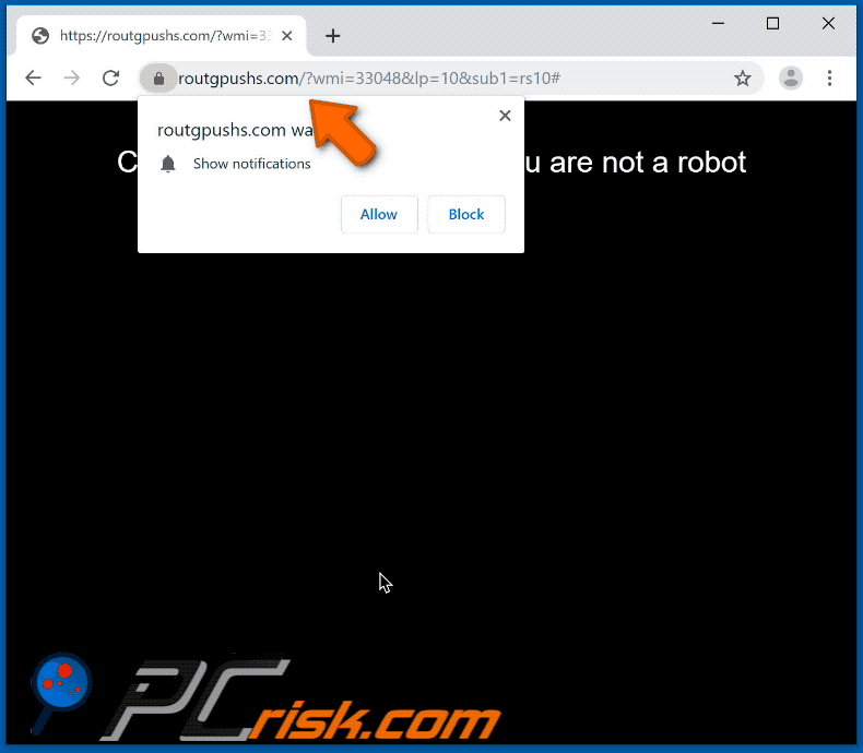 routgpushs[.]com website appearance (GIF)