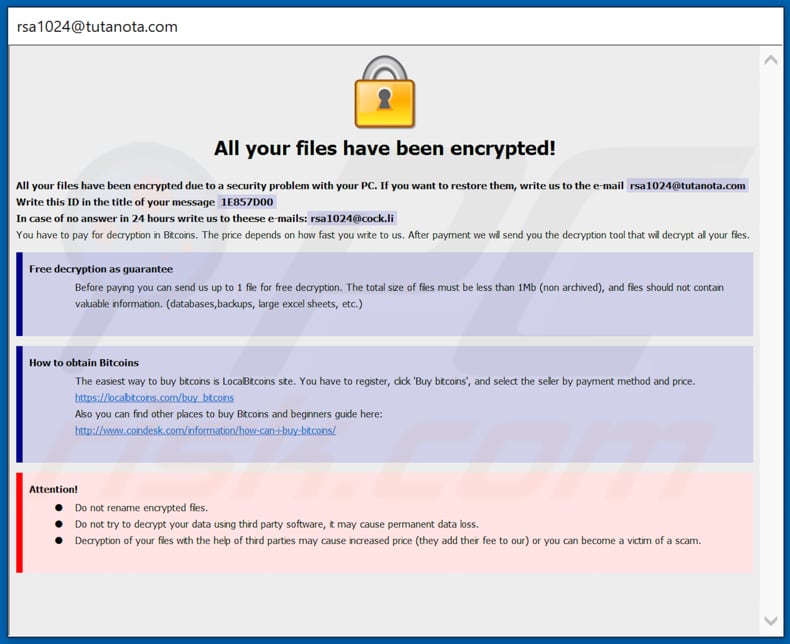 RSA decrypt instructions