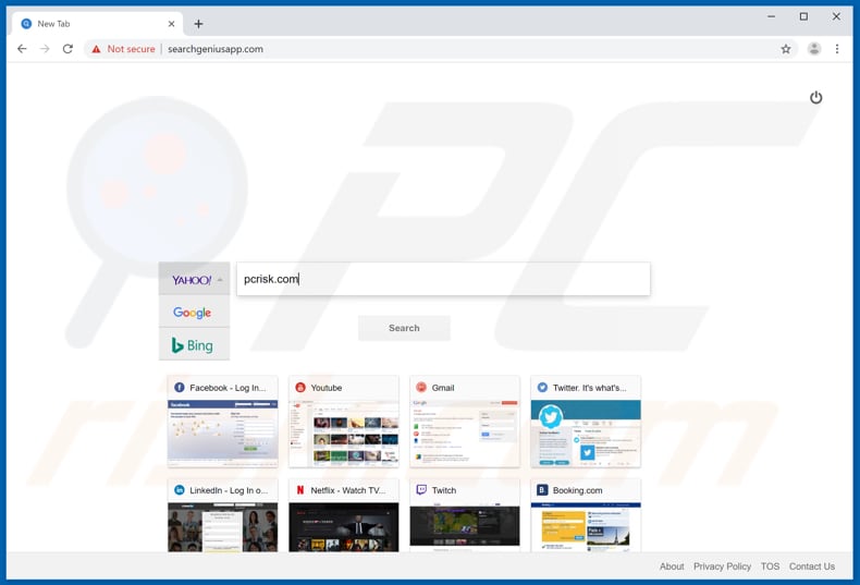 searchgeniusapp.com browser hijacker