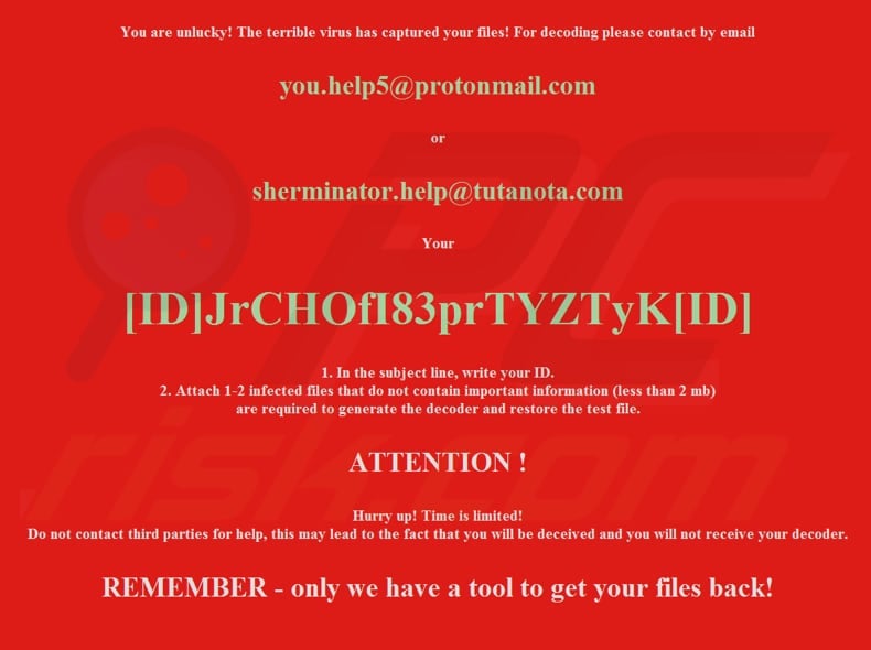 Sherminator decrypt instructions