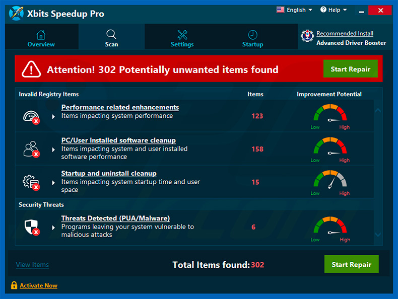 Xbits Speedup Pro unwanted application