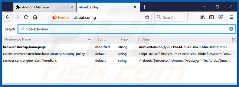 Removing search.hyouremailsimplified.com from Mozilla Firefox default search engine