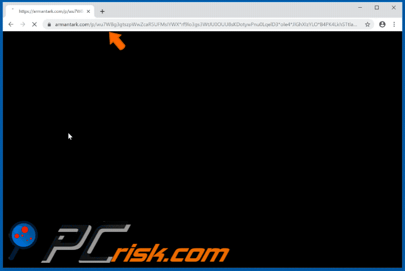 armantark[.]com website appearance (GIF)