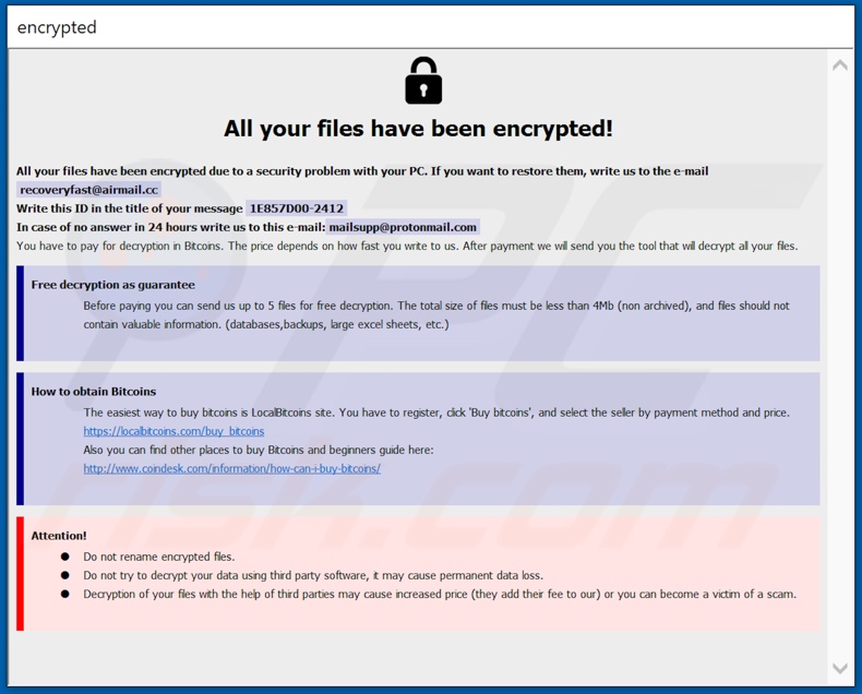 Cales decrypt instructions