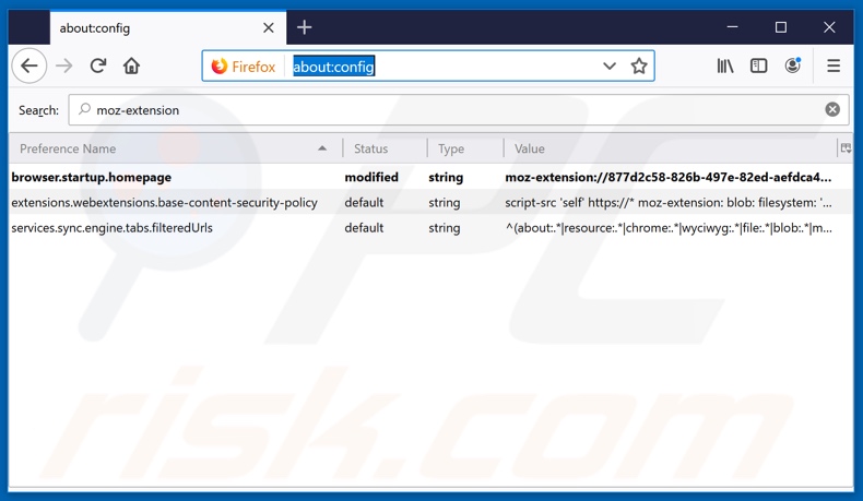 Removing hp.myway.com from Mozilla Firefox default search engine