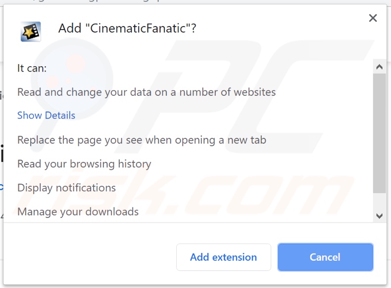 CinematicFanatic asking for permissions