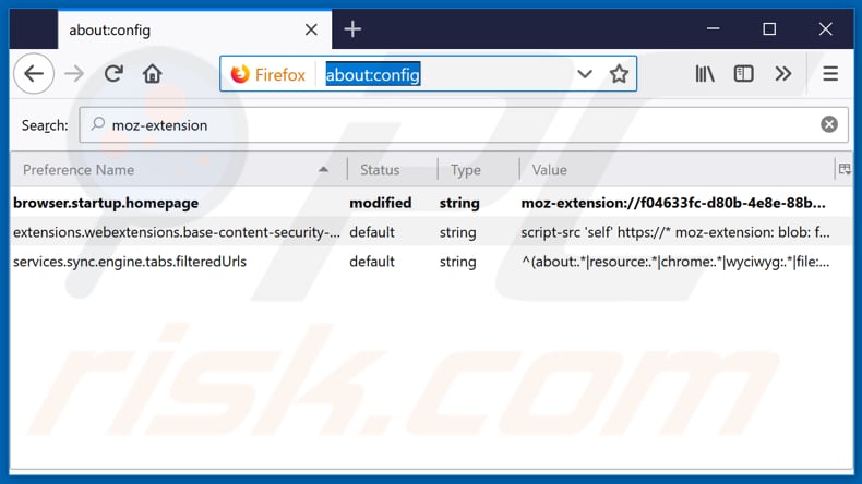 Removing search.logineasiertab.com from Mozilla Firefox default search engine