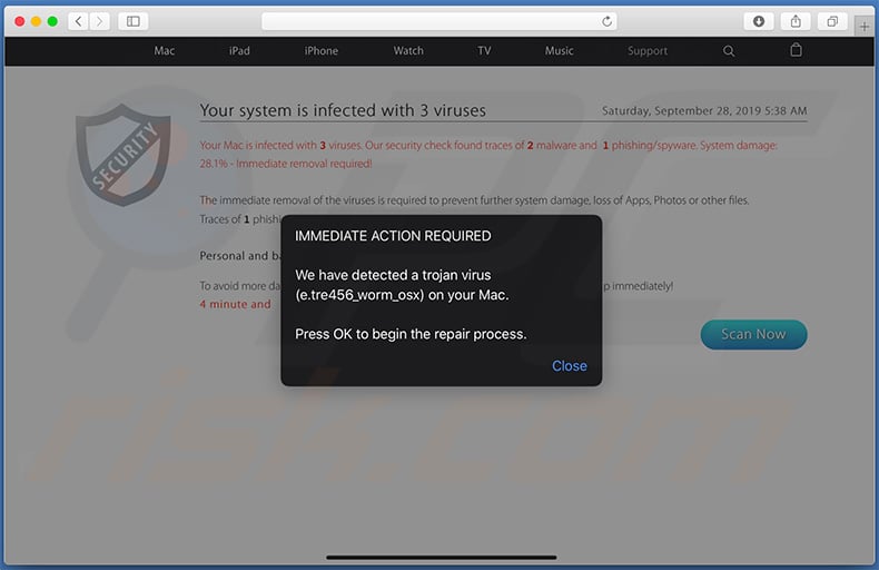e.tre456_worm_osx pop-up scam