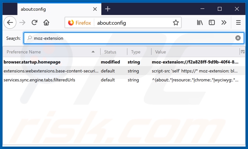 Removing search.getdirectionsnowtab.com from Mozilla Firefox default search engine