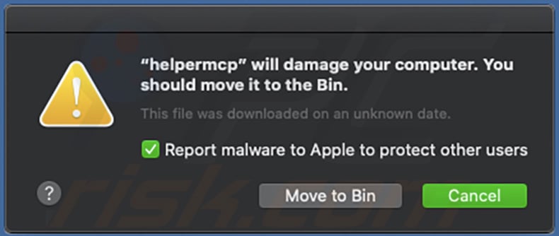 Helpermcp pop-up virus