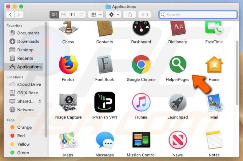 HelperPages adware