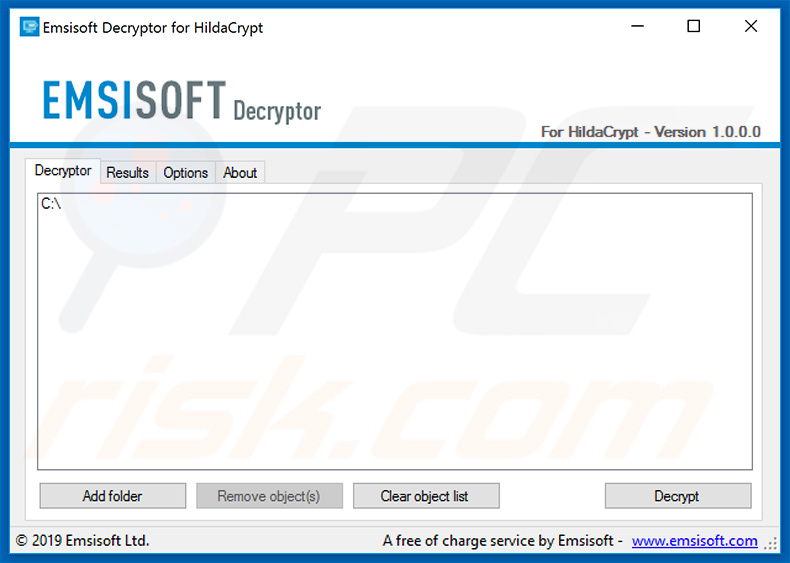 HILDACRYPT/Mike ransomware decrypter by Emsisoft (Michael Gillespie)