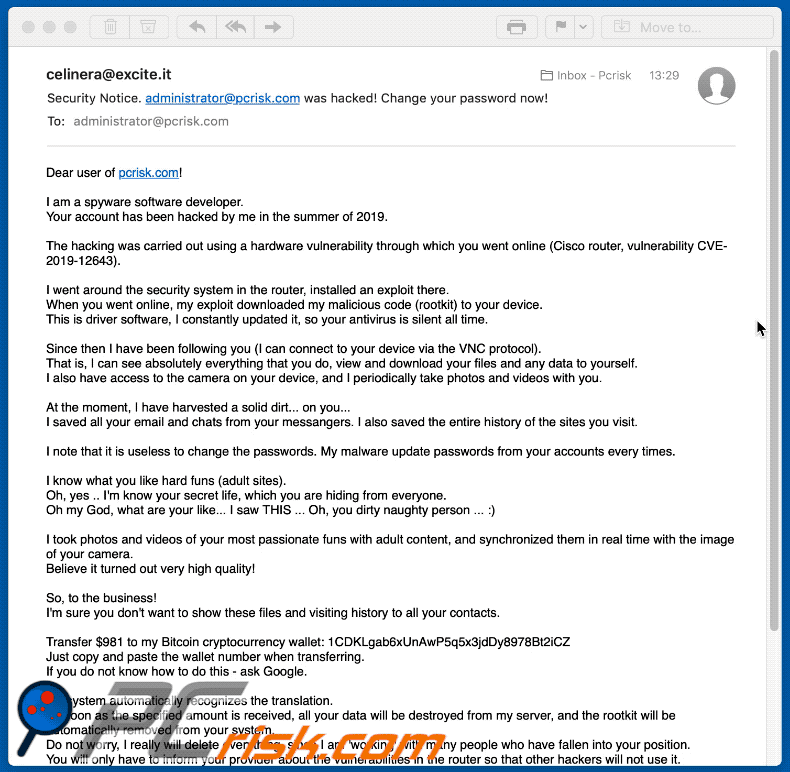 I Am A Spyware Software Developer Email Scam variant 2 (GIF)