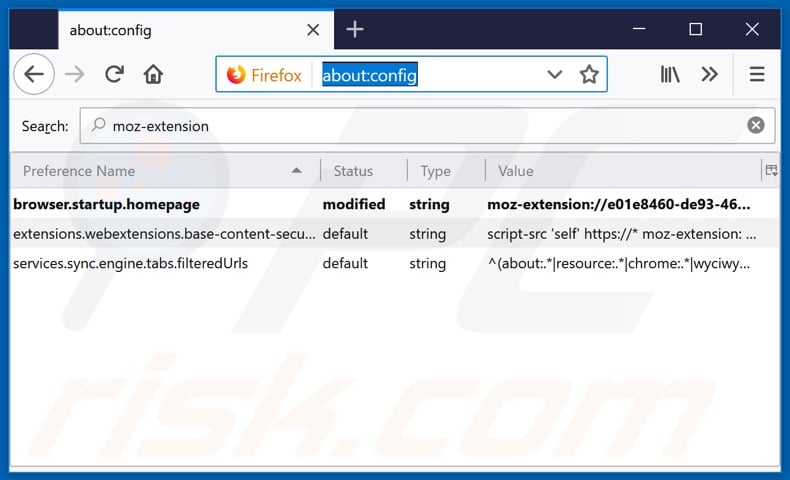 Removing search.getfreetranslationstab.com from Mozilla Firefox default search engine