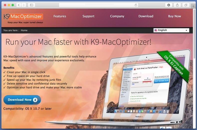 K9-MacOptimizer promoter