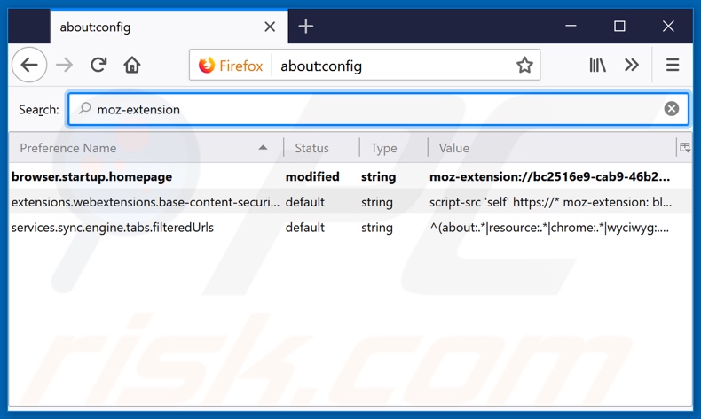 Removing search.listentoradiostab.com from Mozilla Firefox default search engine