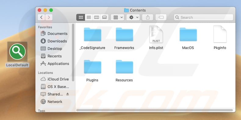 LocalDefault folder with its files