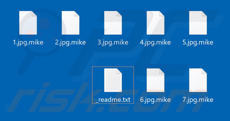Files encrypted by Mike