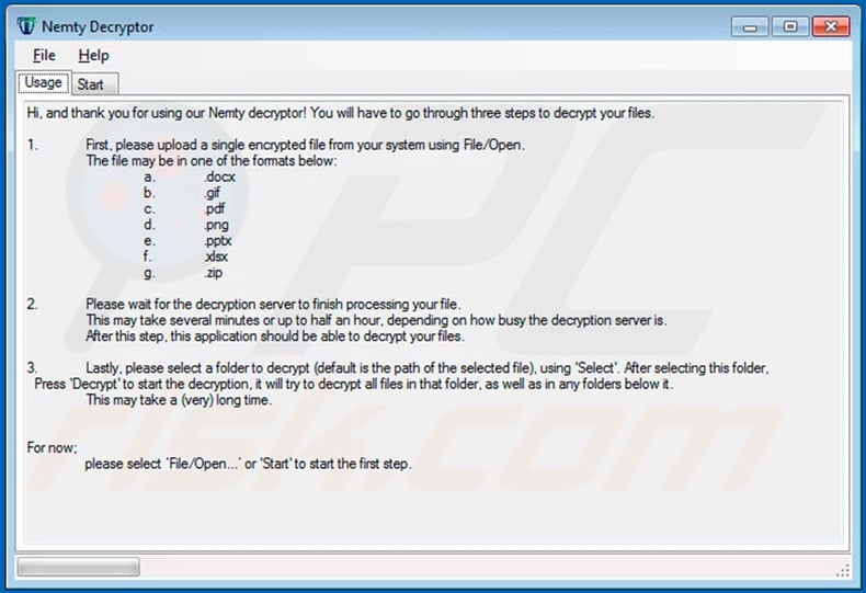 NEMTY PROJECT ransomware decrypter by Tesorion company's researchers