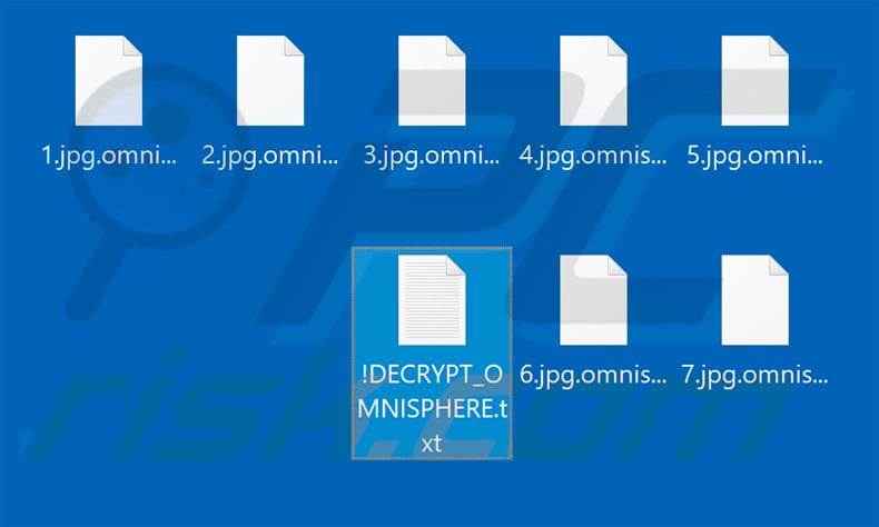Files encrypted by updated OmniSphere ransomware