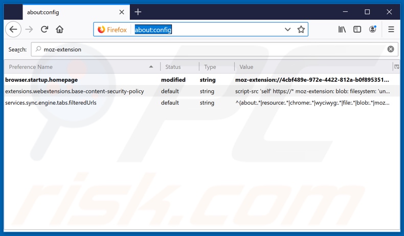 Removing search.onlinenewsnowtab.com from Mozilla Firefox default search engine