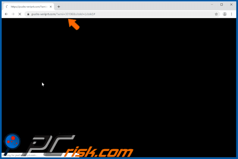 pushs-veriprt[.]com website appearance (GIF)