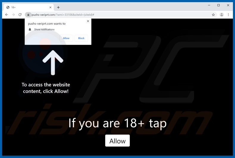 pushs-veriprt[.]com pop-up redirects