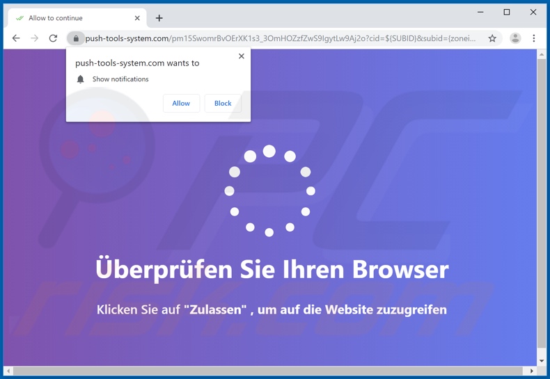 push-tools-system[.]com pop-up redirects