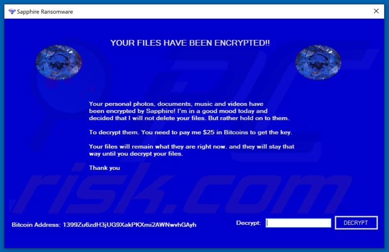 Sapphire decrypt instructions