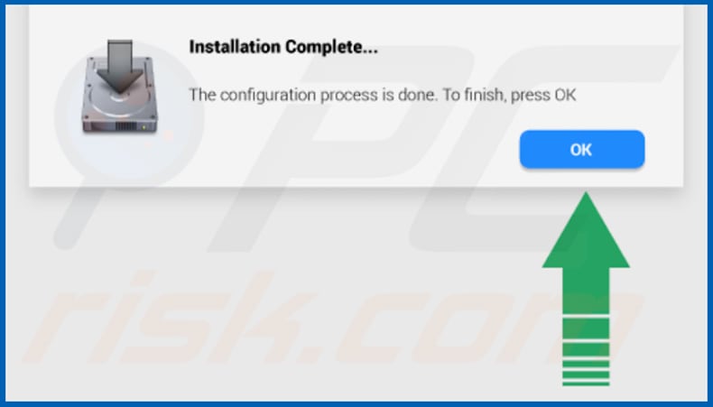 pop-up displayed once SwiftEngine installation is done