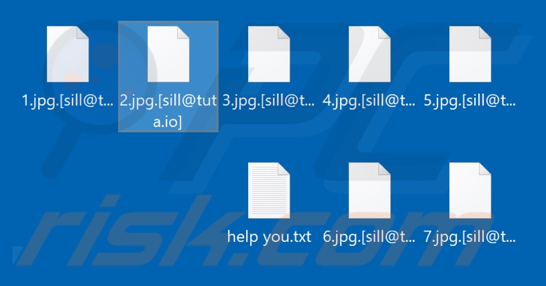 Files encrypted by Sill@tuta.io