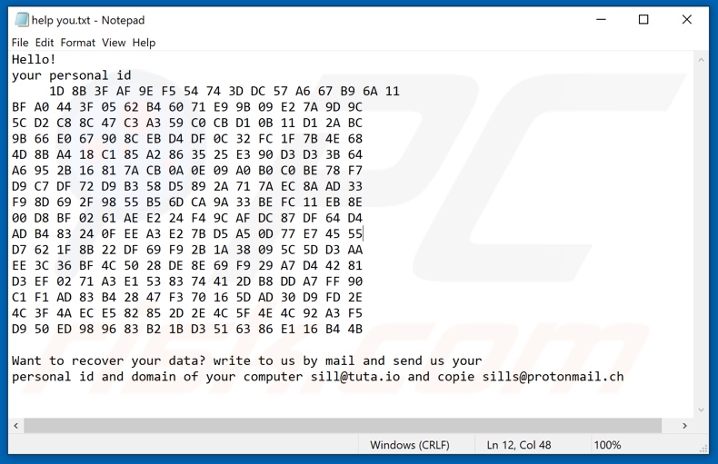 Sill@tuta.io decrypt instructions