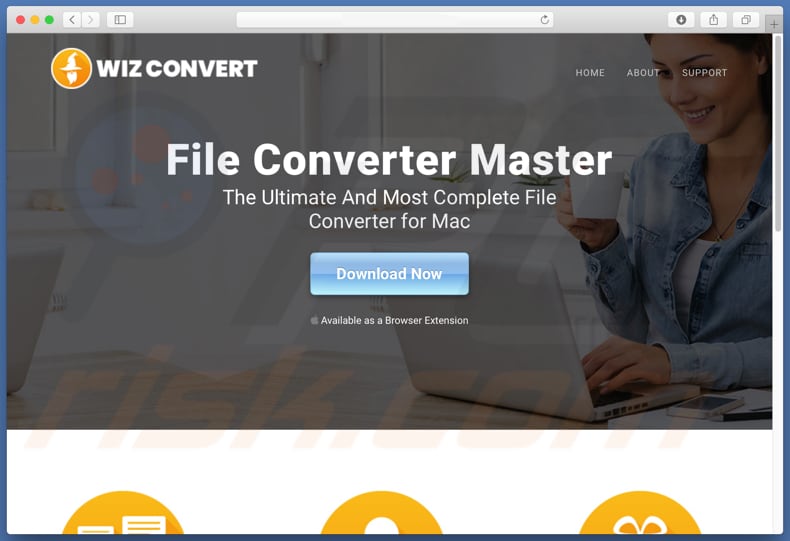 Dubious website used to promote tab.fileconvertermaster.com