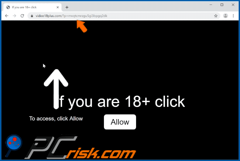 video18plus[.]com website appearance (GIF)