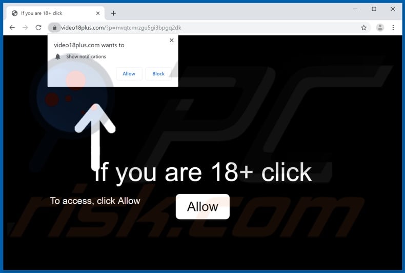 video18plus[.]com pop-up redirects