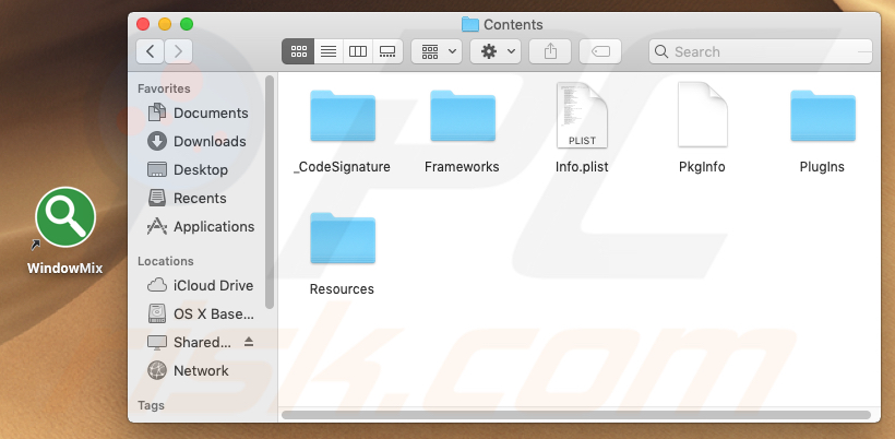 WindowMix files on MacOS