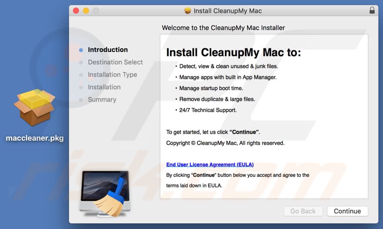 Celanup My Mac installer