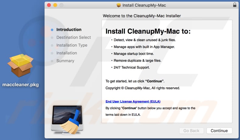 Cleanup My Mac installer 