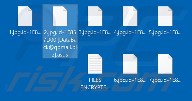 Files encrypted by Asus