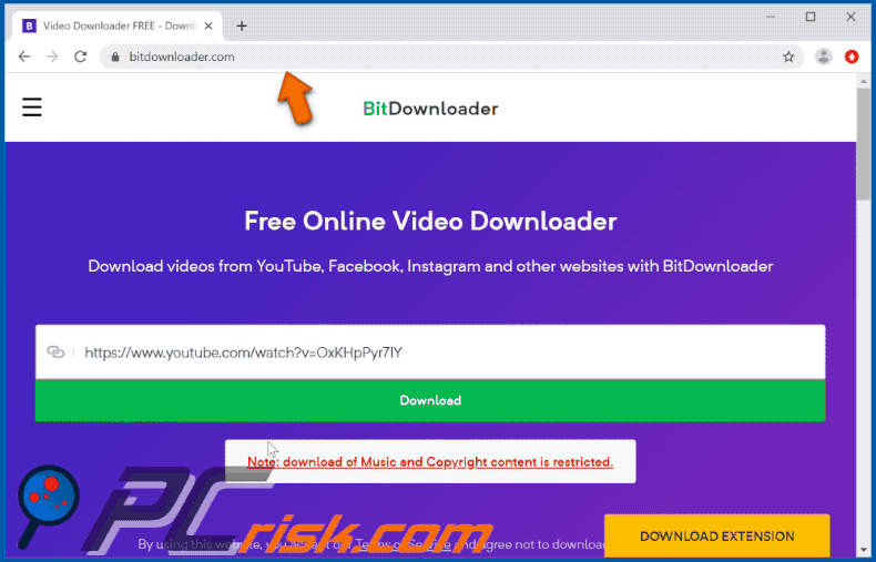 bitdownloader[.]com website appearance (GIF) 1