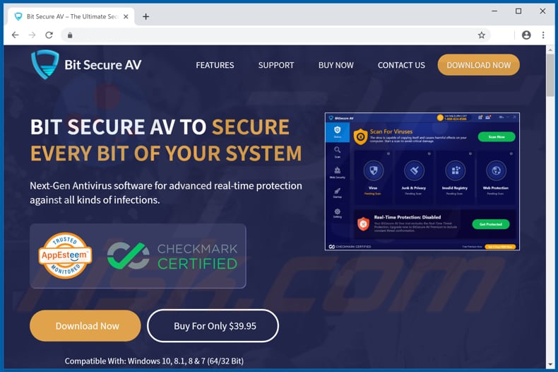 BitSecure AV download website