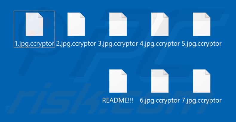 Files encrypted by CCryptor