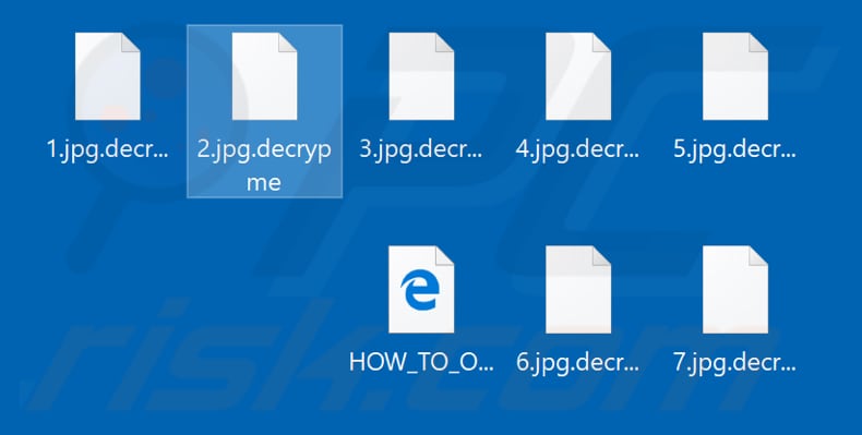 Files encrypted by Decrypme