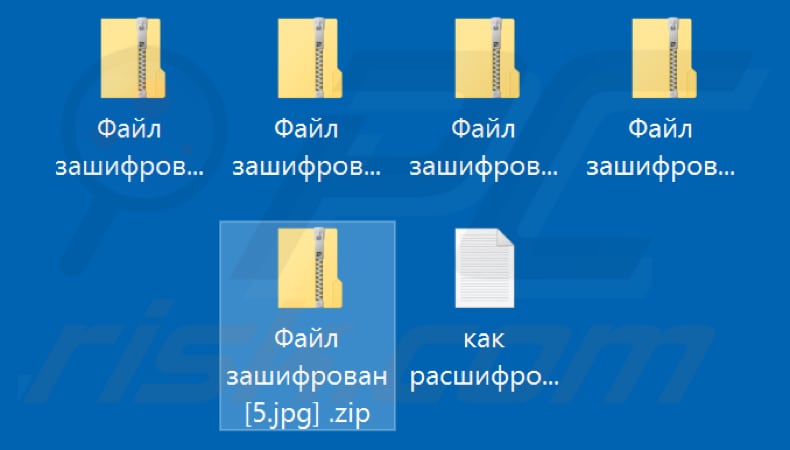 Files encrypted by Файл Зашифрован
