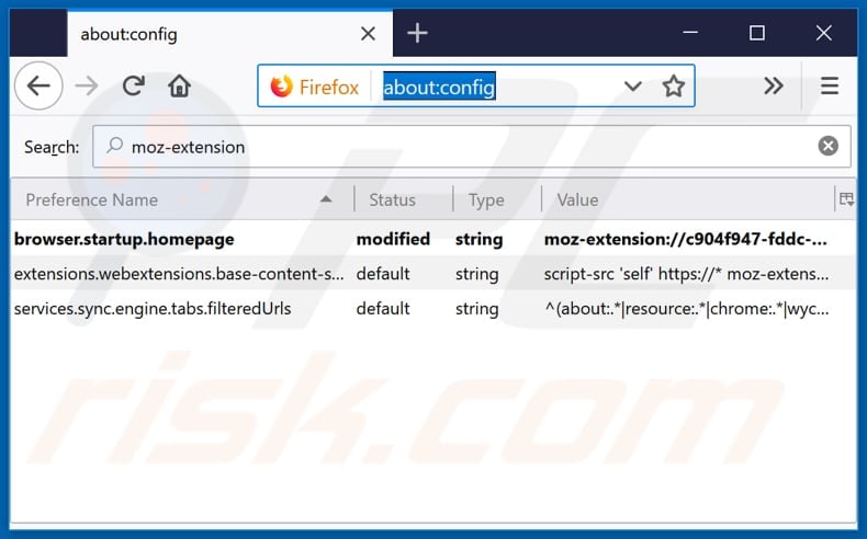 Removing search.getbreakingnewstabnet.com from Mozilla Firefox default search engine